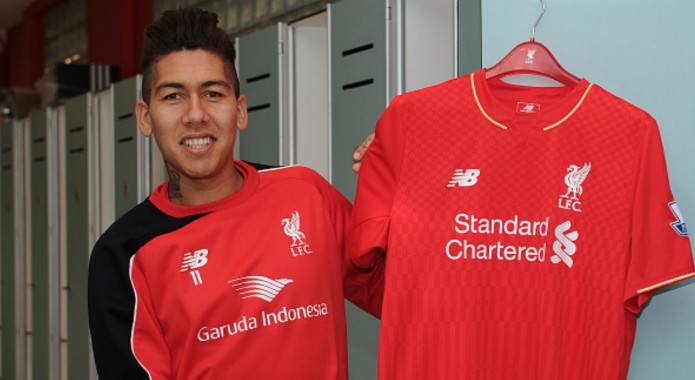 Pics: Firmino’s first training session