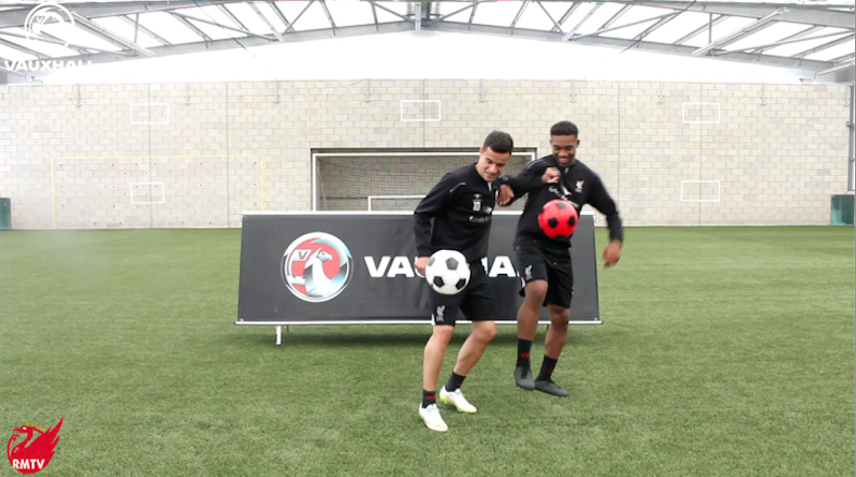 Reds take ‘Battle Keepy Ups’ challenge