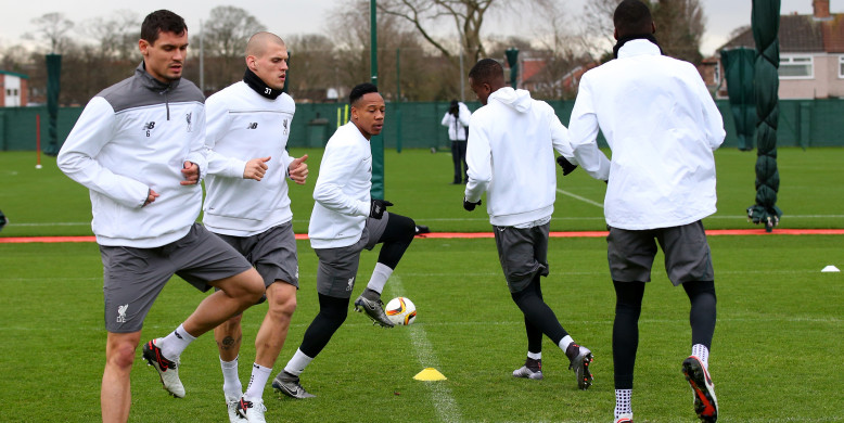 Pictures: Liverpool train ahead of trip to face Sion