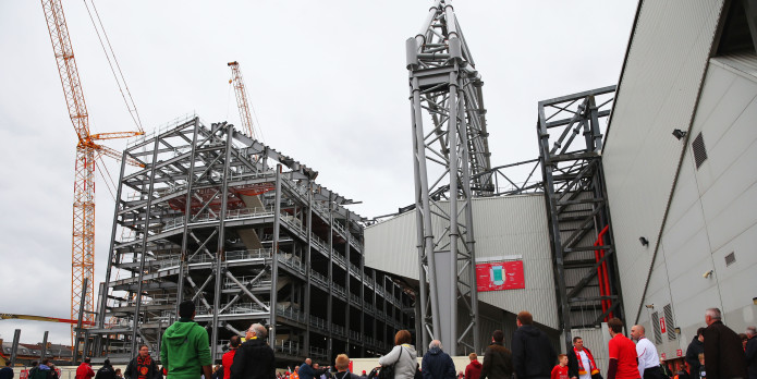 Liverpool to cash £90m from Main Stand naming rights