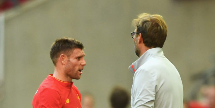 Klopp concerned about Milner injury