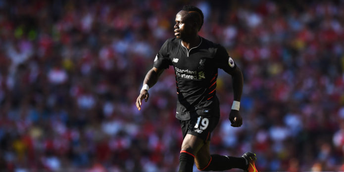 Sadio Mane taken to hospital with a shoulder injury