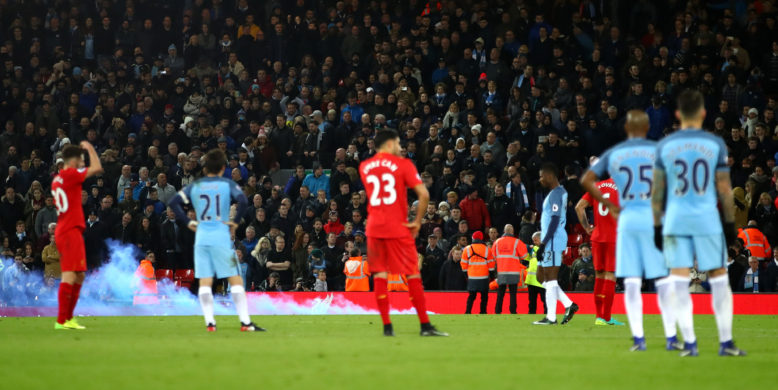 Tactical analysis of the Man City fan throwing a flare on the pitch in injury time