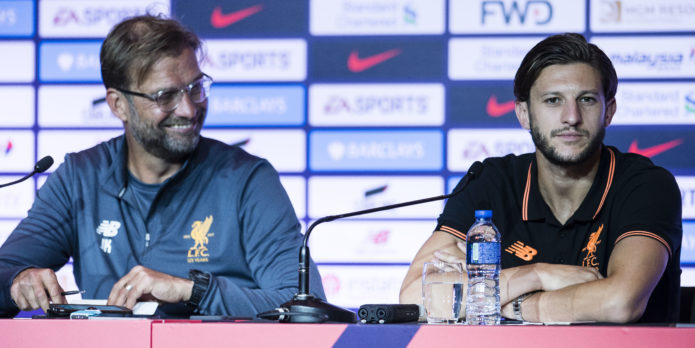 Klopp hopeful Adam Lallana will return in November
