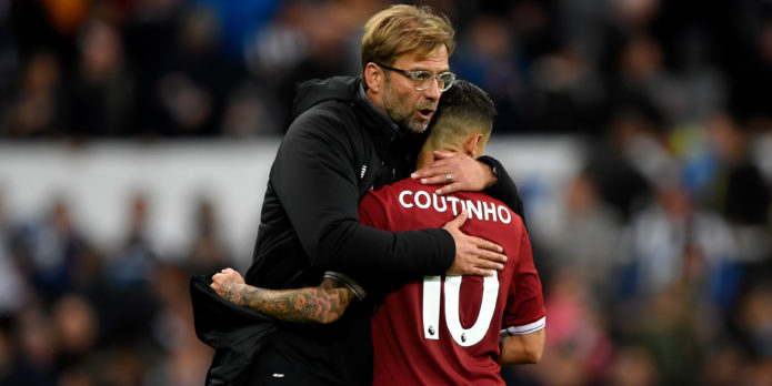 Barcelona director says they will bid for Coutinho in January