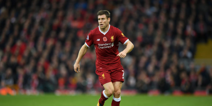 Milner delighted to be pushed back into midfield