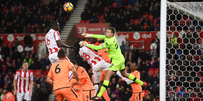 Mignolet defends his foul on Diouf in win over Stoke