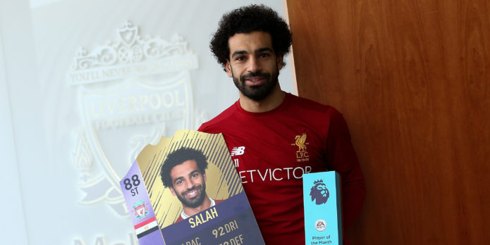Mohamed Salah named PL Player of the Month for November