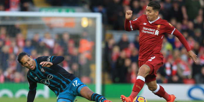 Firmino reveals what it’s like to play against Van Dijk