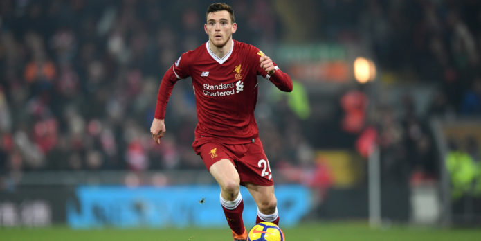Robertson misses training as Liverpool prepare for Porto
