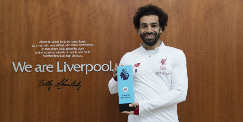 Mohamed Salah named February Player of the Month