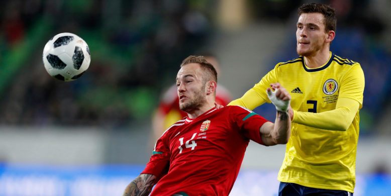 Robertson forced off with injury in Scotland clash