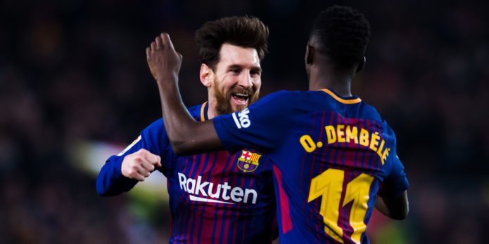 Messi suggests new role for Dembele amid Liverpool interest