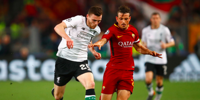 Tactical analysis of Andy Robertson lashing Alessandro Florenzi onto the running track