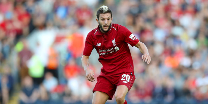 Lallana headlines four absentees for Napoli friendly