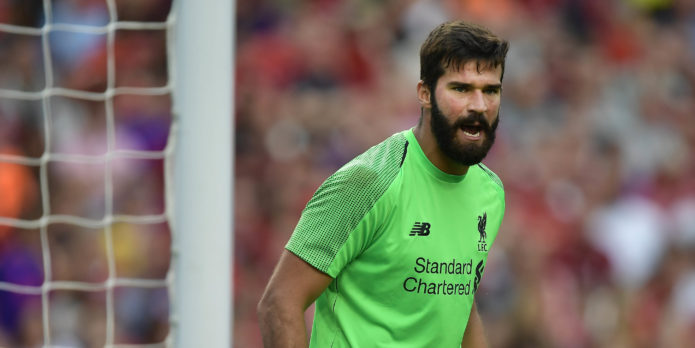 Alisson reportedly handed the number one shirt at Liverpool