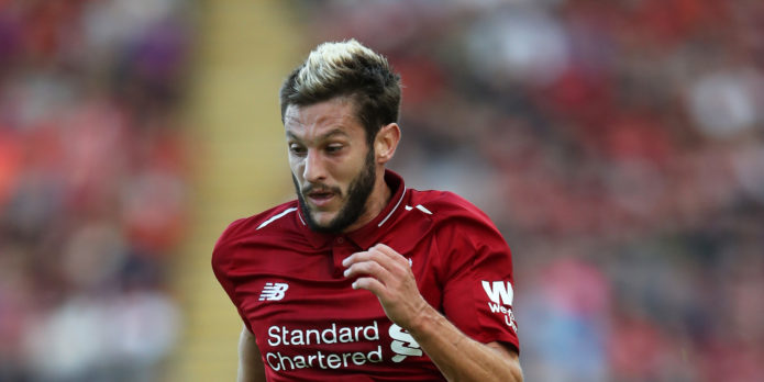 Lallana hoping to return from injury before the end of the month
