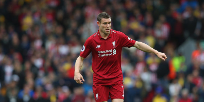 James Milner misses Liverpool training ahead of Chelsea game