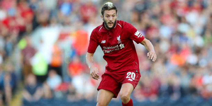 Adam Lallana will be available to face Huddersfield