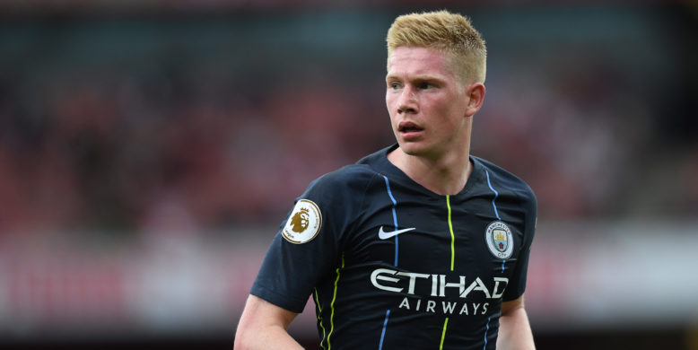 Kevin De Bruyne could feature against Liverpool on Sunday