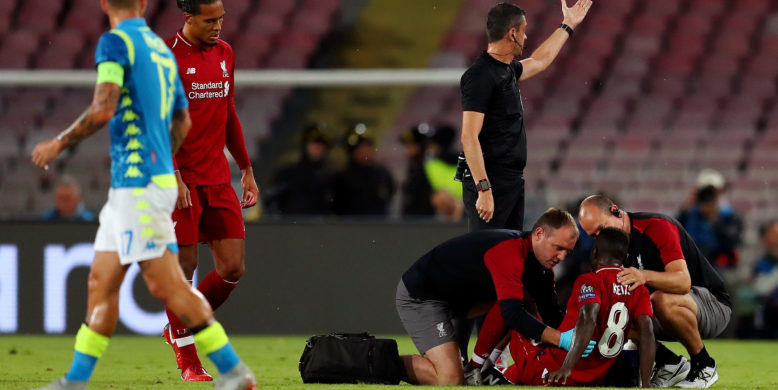 Naby Keita returns to Liverpool having been given the all clear