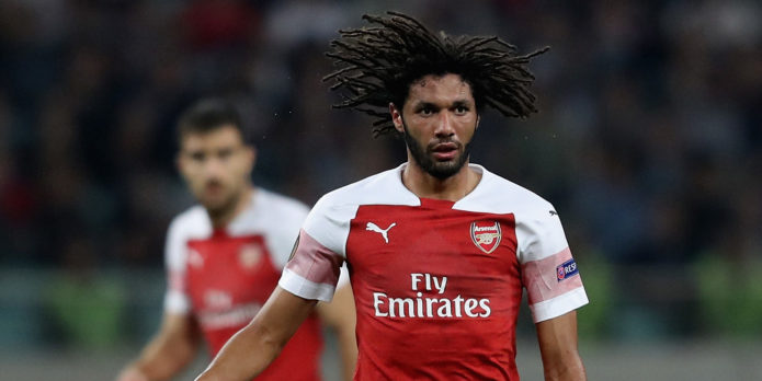 Mohamed Elneny is an injury doubt for Arsenal’s clash with Liverpool
