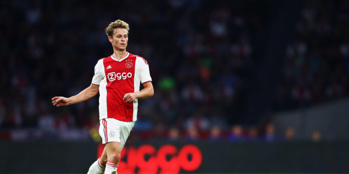 Liverpool target De Jong valued at £75m