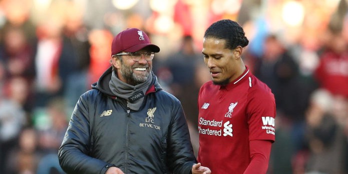 Van Dijk nominated for PFA Player of the Month award