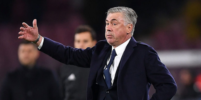Carlo Ancelotti laughs off suggestion that Anfield atmosphere will be tough for Napoli stars