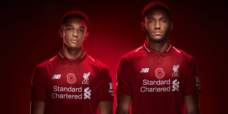 Liverpool to wear poppies on their shirts this Remembrance Sunday