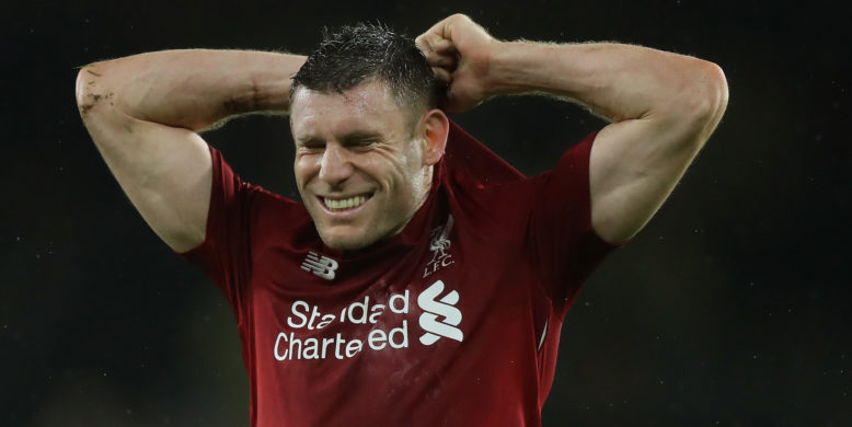 James Milner ruled out of Arsenal clash