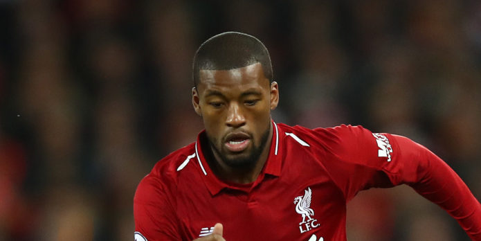 Gini Wijnaldum a doubt for Bournemouth?