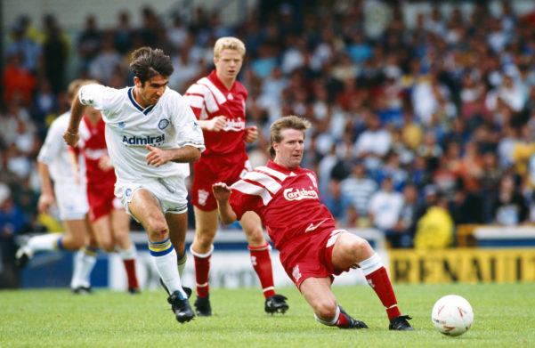 Ronnie Whelan in action for Liverpool. Copyright Getty Images.