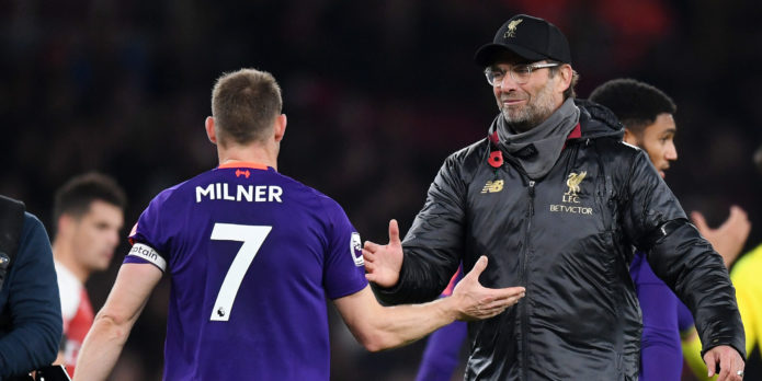 Klopp likely to use Milner at right-back
