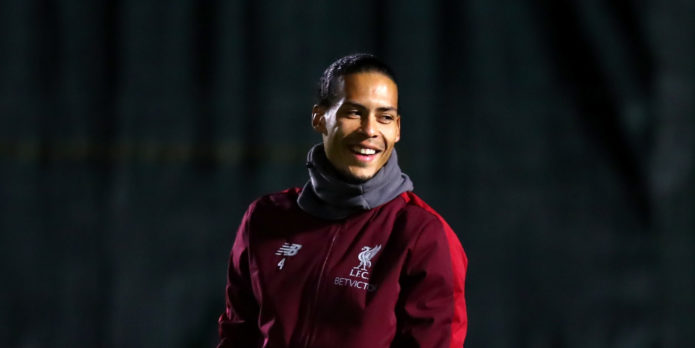 Van Dijk trains ahead of Brighton clash