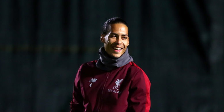 Van Dijk trains ahead of Brighton clash
