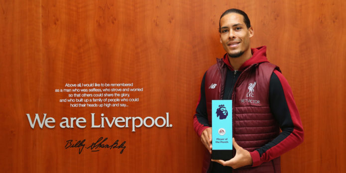 John Barnes tips Virgil van Dijk to win the PFA Player of the Year award