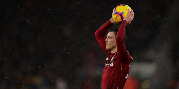 Andrew Robertson will play against Manchester City this evening