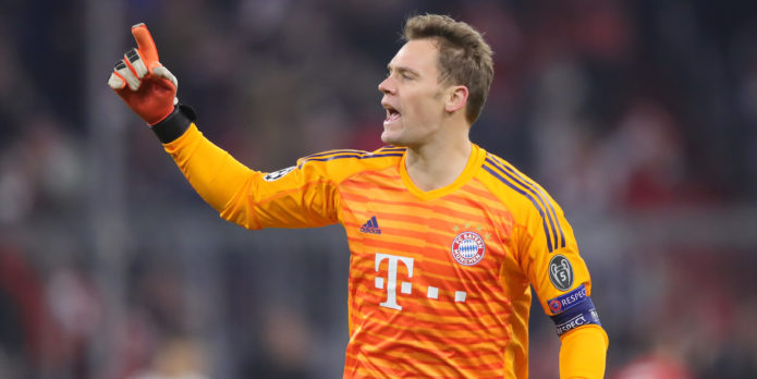 Neuer could be a doubt for Liverpool Champions League clash