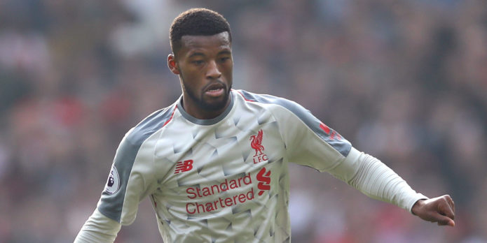 Wijnaldum expecting tough fight against Everton