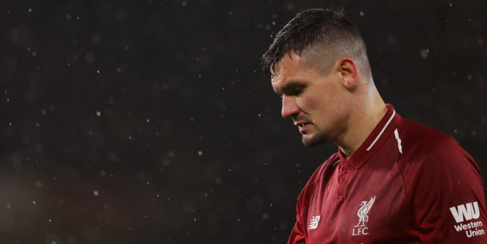 Lovren could miss Burnley game after missing training