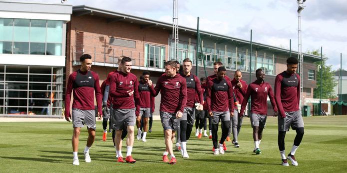 Five talking points from Liverpool’s training session on Monday