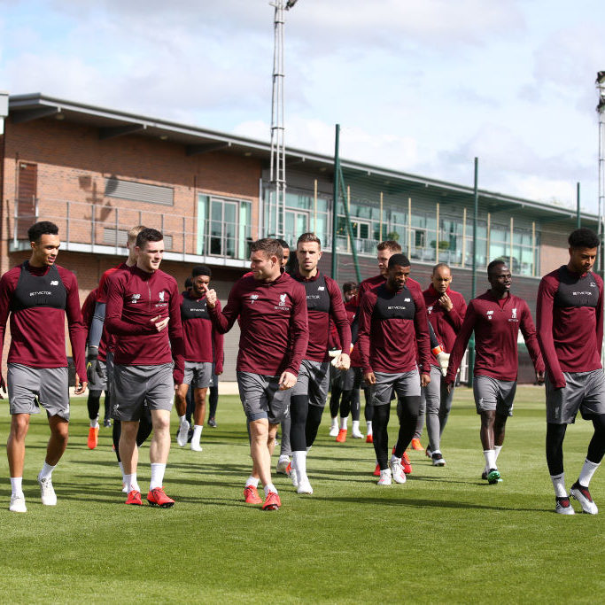 Five talking points from Liverpool’s training session on Monday