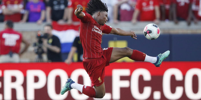 Yasser Larouci taken off on a stretcher