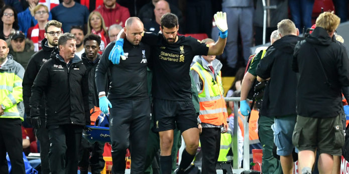 Liverpool fans react as Alisson suffers injury setback