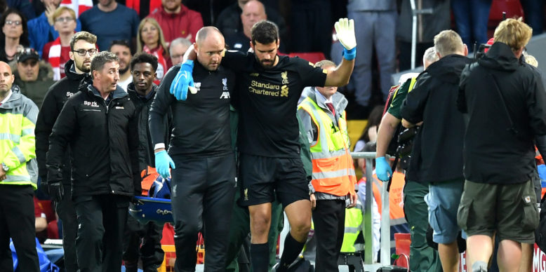 Liverpool fans react as Alisson suffers injury setback