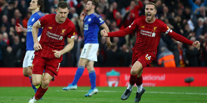 Liverpool fans react to late winner against Leicester