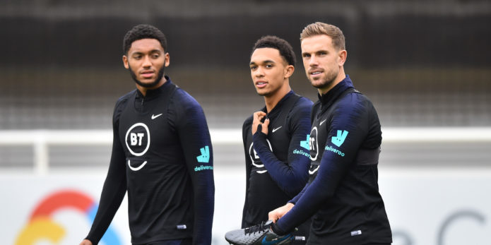 Which Liverpool players are representing their countries this month?