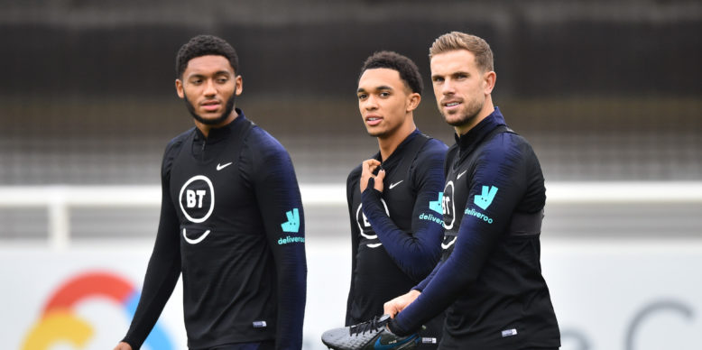 Which Liverpool players are representing their countries this month?