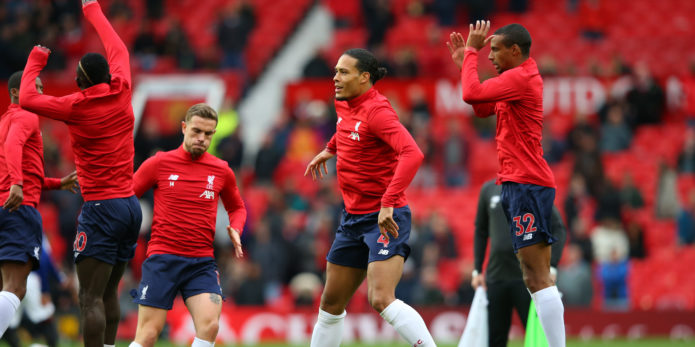 Liverpool fans were furious with Joel Matip for kicking the ball out at Old Trafford